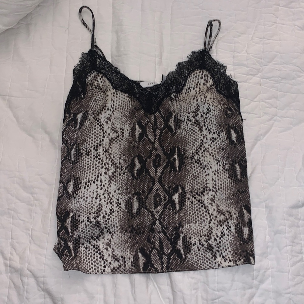 Lulus Laced Snakeskin Top